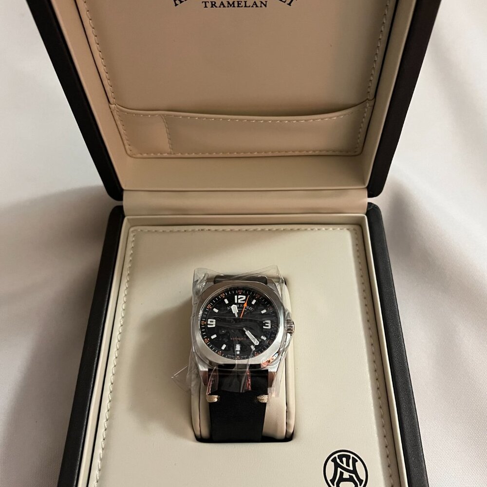 Armand Nicolet JH9 Automatic Black Dial Men's Watch A660 -NEW